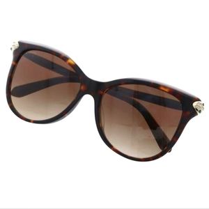 Bvlgari Sunglasses 8188-B 504/13 Tortoise Cat‎ Eye Frames with Brown Lenses